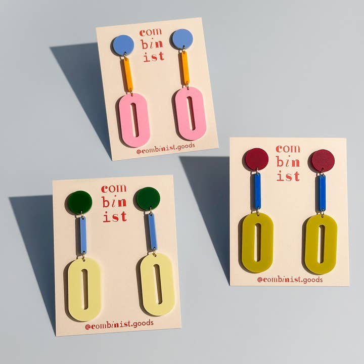 Combinist Goods - Wholesale Dangle Earrings - Oval Drop Earrings3