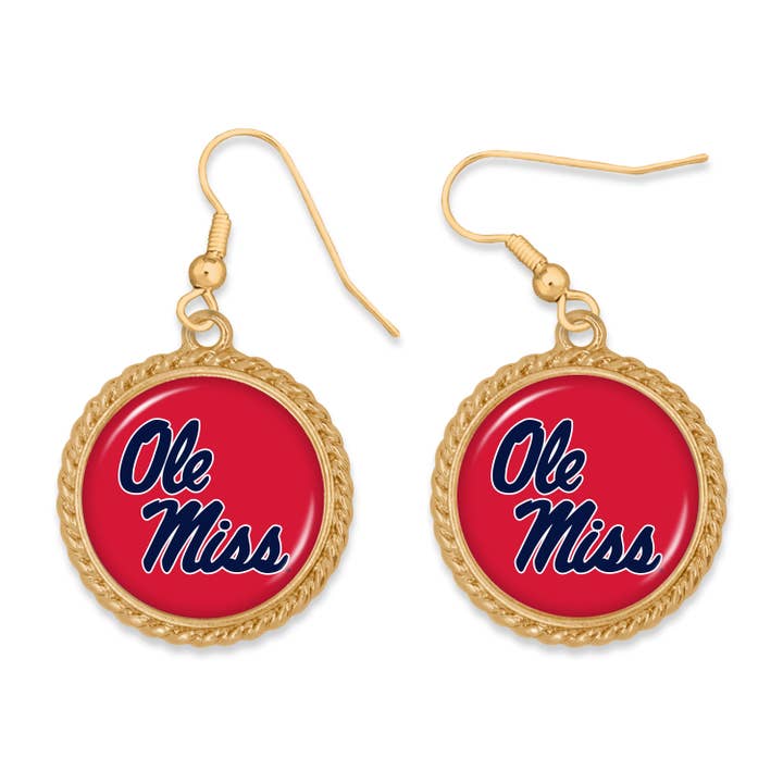 Boucles d'oreilles Sydney Ole Miss Rebels pour la vente par From The Heart