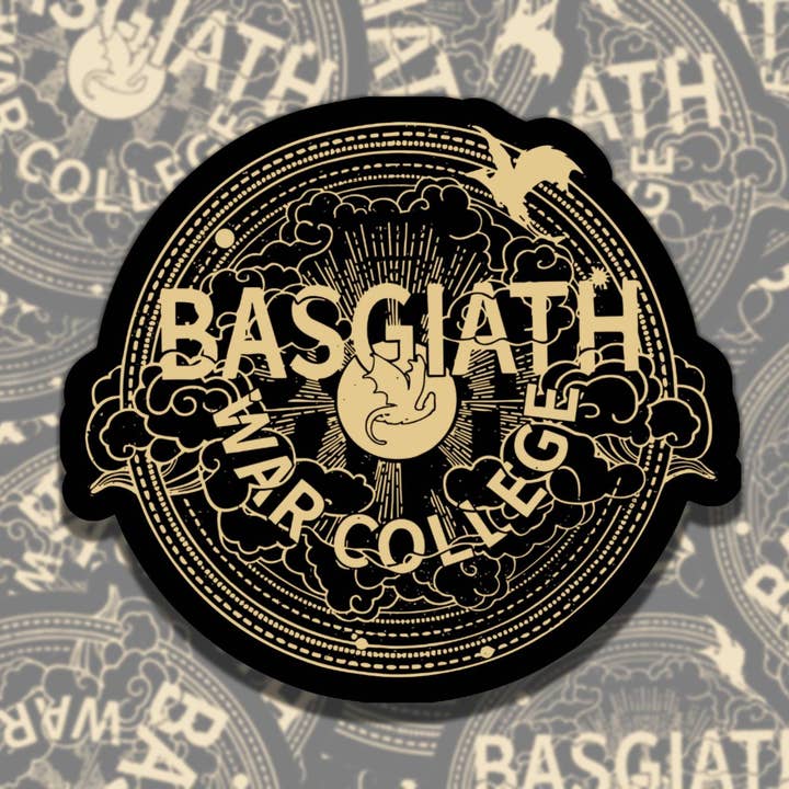 War College & Dragon Buchaufkleber für Buchliebhaber und Laptops für den Großhandel von Sticky Sadness Designs