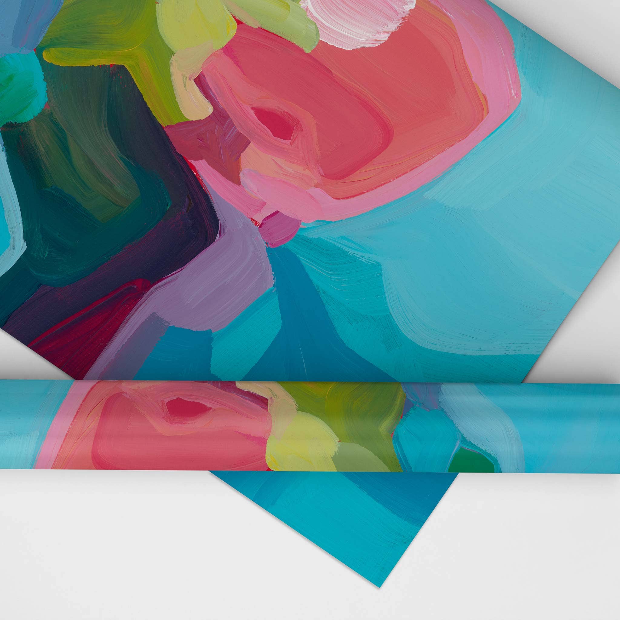 Susannah Bleasby Art - Wholesale Flat Wrap - Blue gift wrap | Blue gift wrapping paper | Art gift wrap2