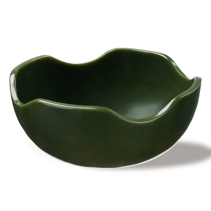 Lainy Home – Großhandel Dekorative Platte/Teller/Schüssel – Gewellte Harzschale 13" x 4"8