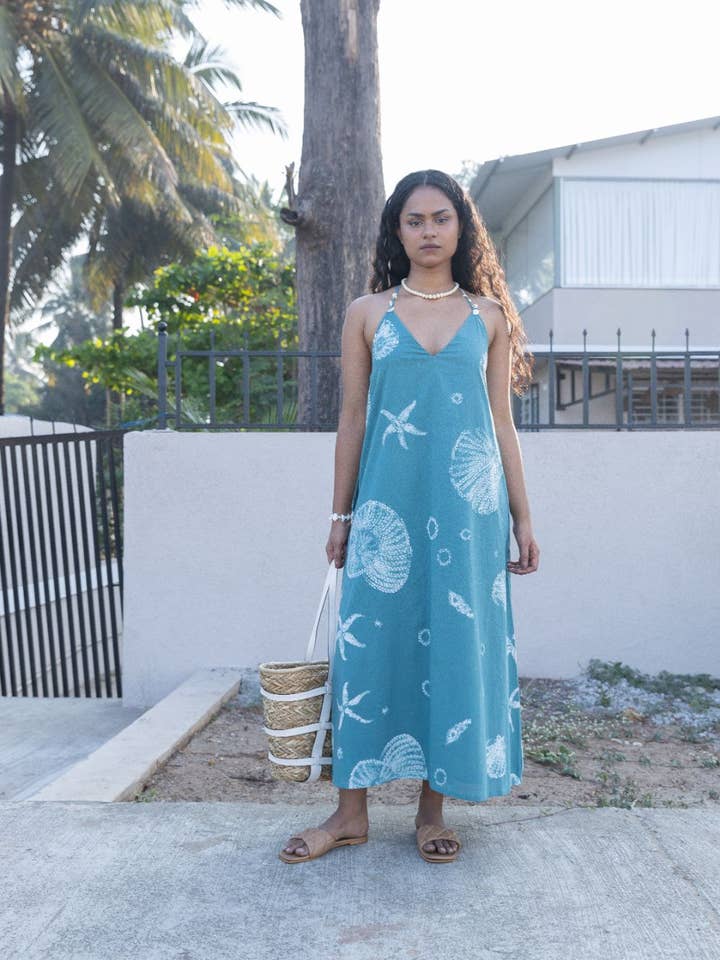 HAWAII HALTER NECK DRESS for wholesale by House of Amaya