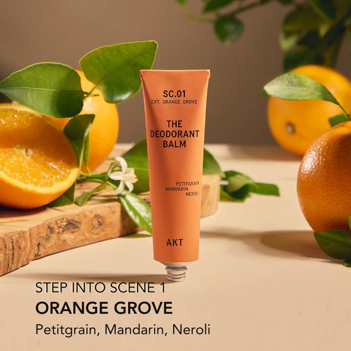 AKT London - Wholesale Deodorant - Unisex - AKT Deodorant Balm SC.01 Orange Grove - aluminum-free, vegan