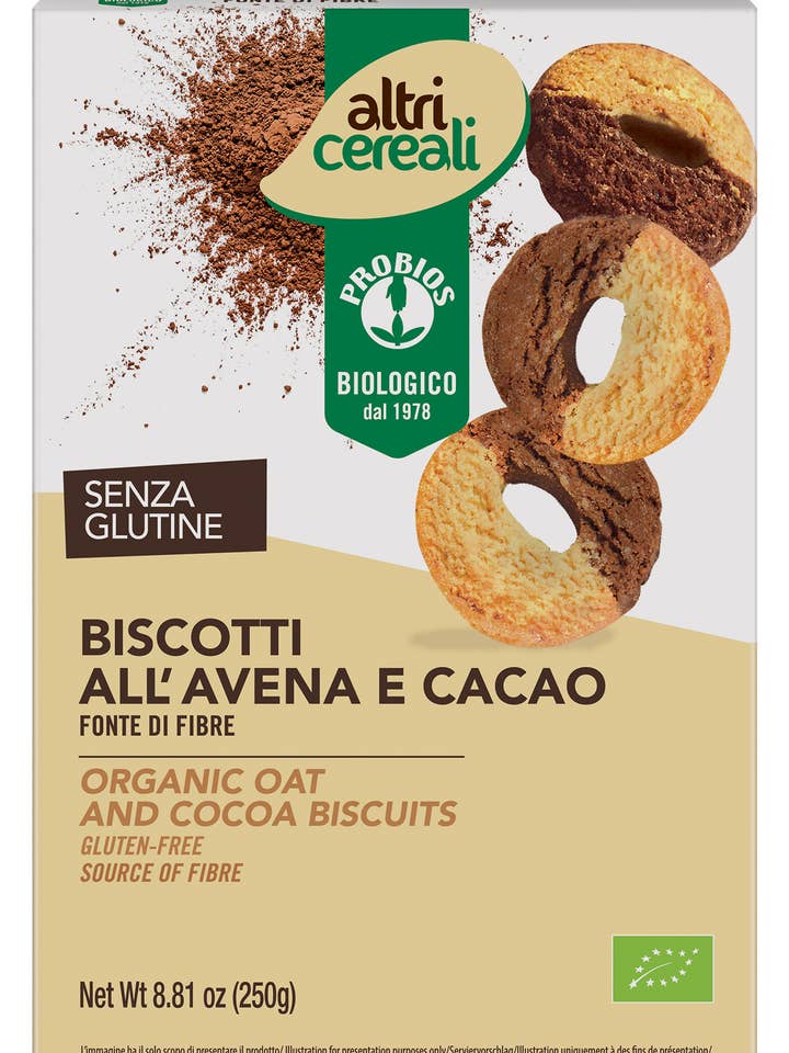 Bio-Hafer- und Kakaokekse für den Großhandel von Probios