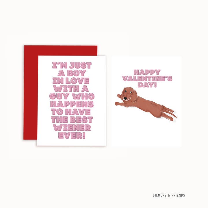 Funny Gay Valentine’s Day Card for Him from Him for wholesale by Gilmore & Friends