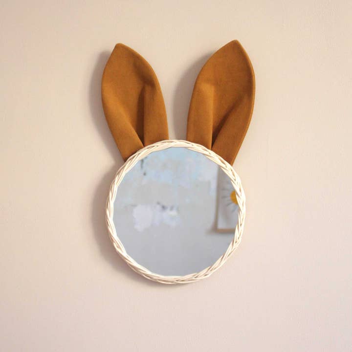 ateliersolelh - Wholesale Wall Mirror - big mirror caramel rabbit