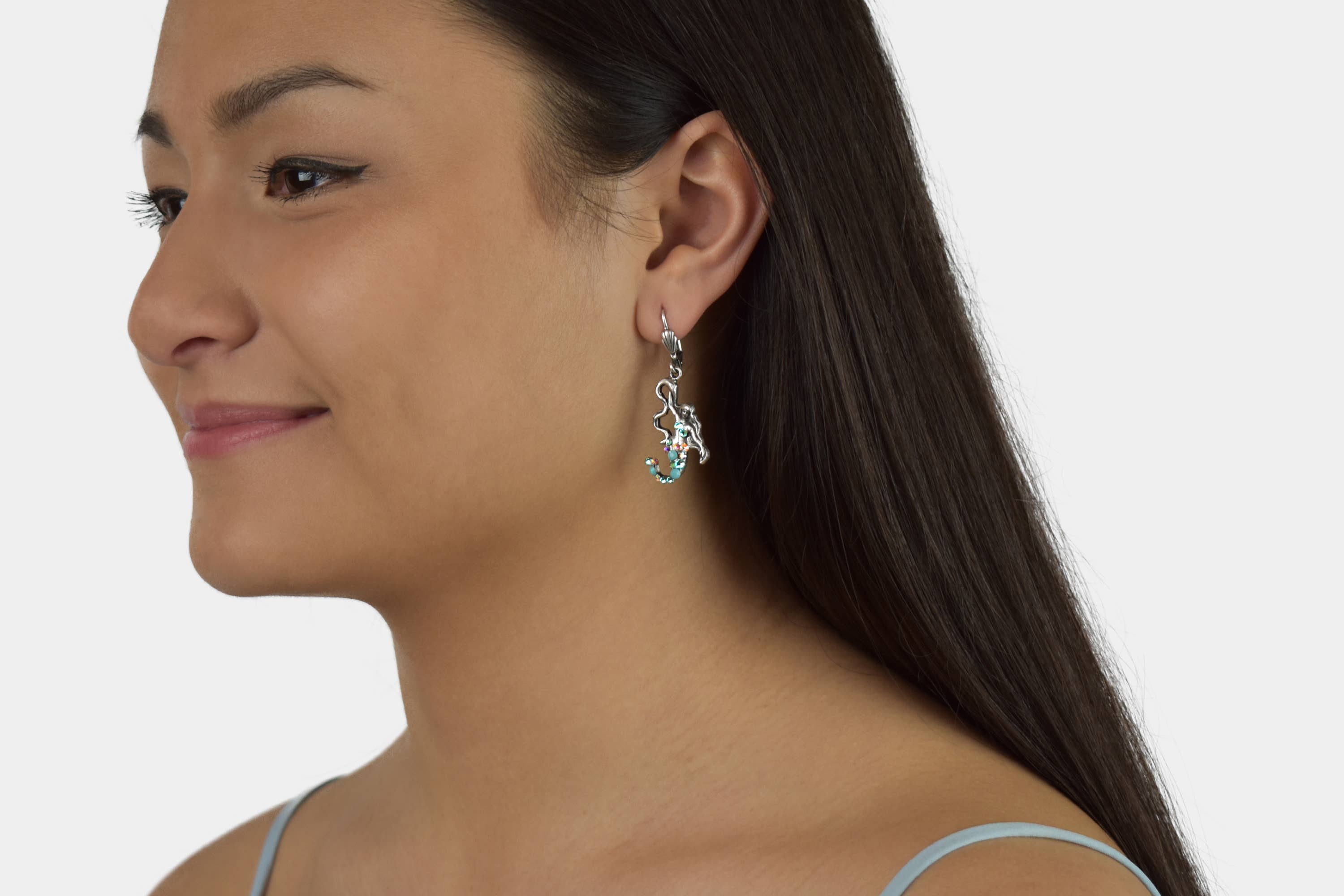 Anne Koplik Designs, Inc. - Wholesale Dangle Earrings - Believe  Crystal Mermaid Earrings0