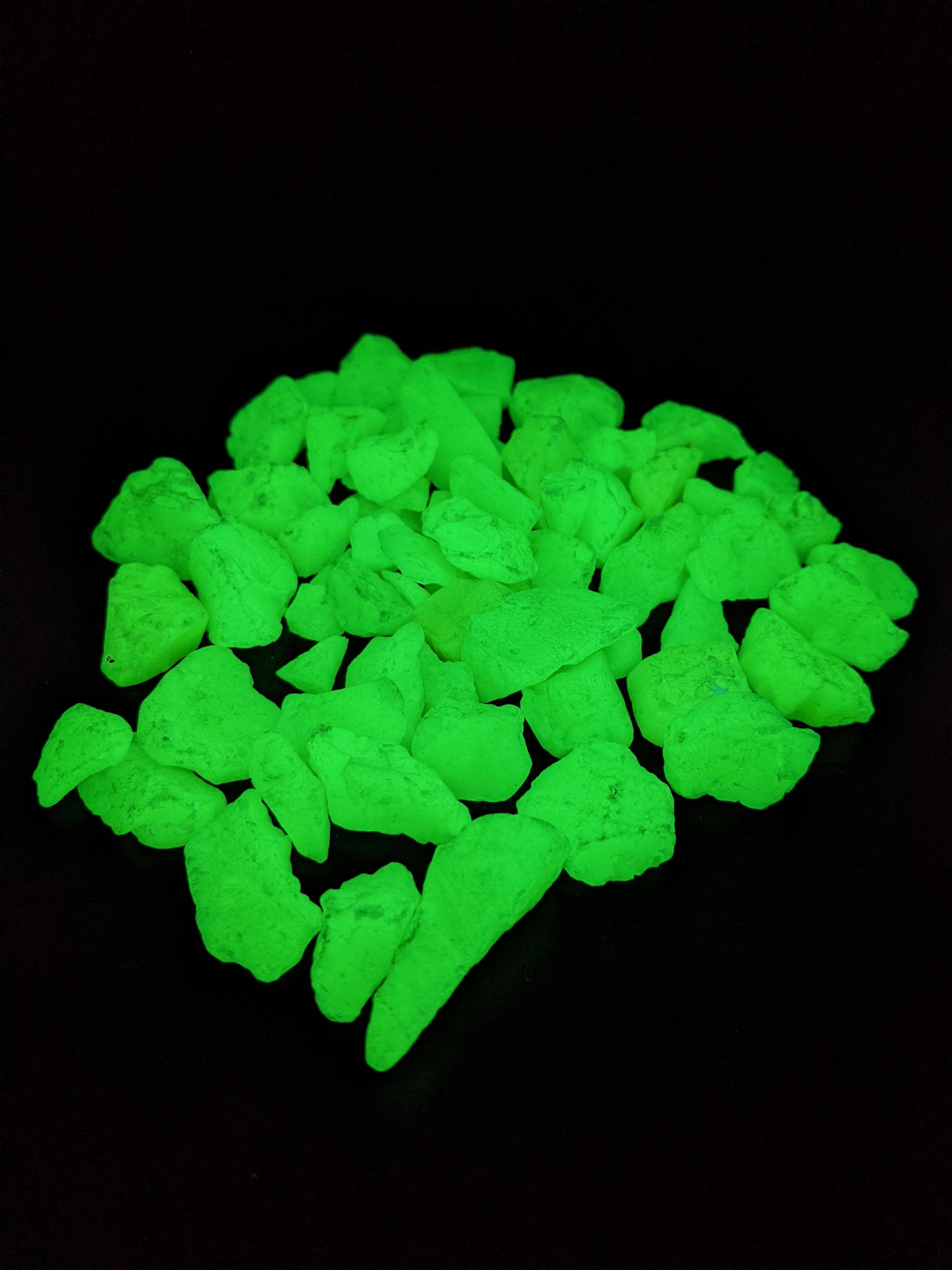 IT GLOWS - Wholesale Stepping stone - 8-15mm Premium Glow In The Dark Rocks - Green/ Glow Stones 4