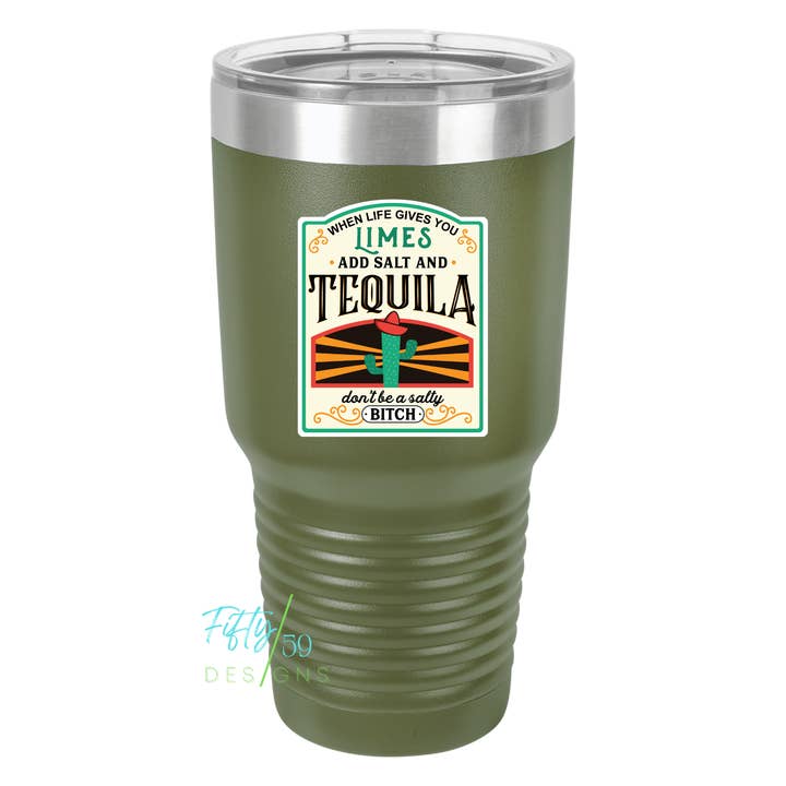 Gobelet When Life Gives You Limes pour la vente par Fifty59 Designs