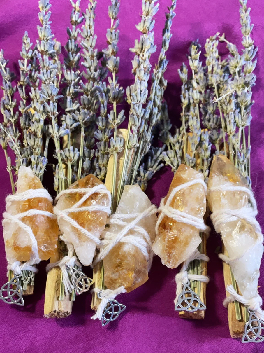 WaterBruja - Wholesale Smudge Stick - Sacred Smudge Kit, Smoke Cleansing, Citrine0