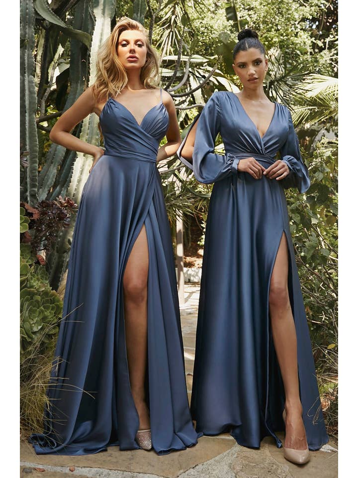 Ladivine by Cinderella Divine - Wholesale Gown - Women's - Sweetheart Neckline Soft Satin A-Line Curvy Fit19