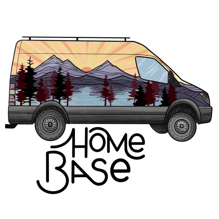 Van sticker for wholesale by Michele Michael Art