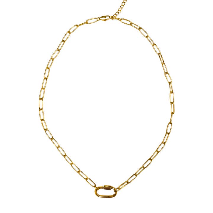 Chain link Charm NECKLACE for wholesale by Folie à Trois