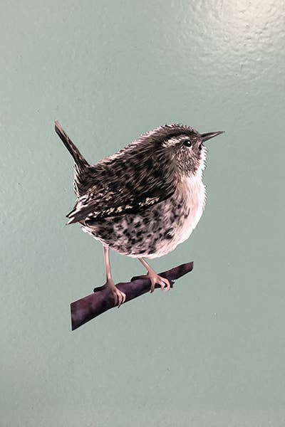 MYRTE - Wholesale Wall Decal/Stickers - Birds in Blue and Brown Illustration Wall Decal6