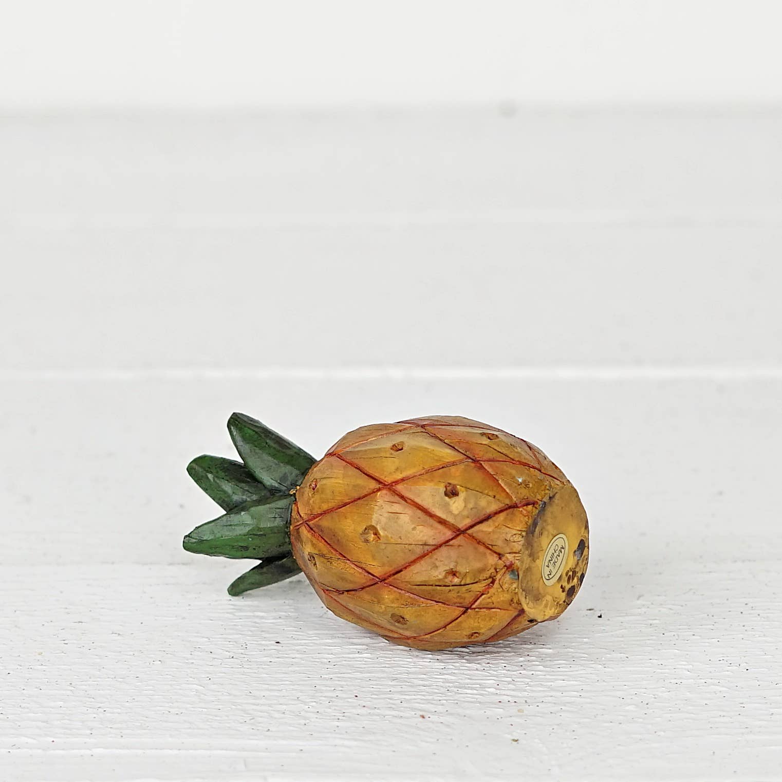Impressive Enterprises, Inc. - Wholesale Decorative Tabletop Object - PD657- Single Polyresin Pineapple decors- 4"x2.25"x2.25"2