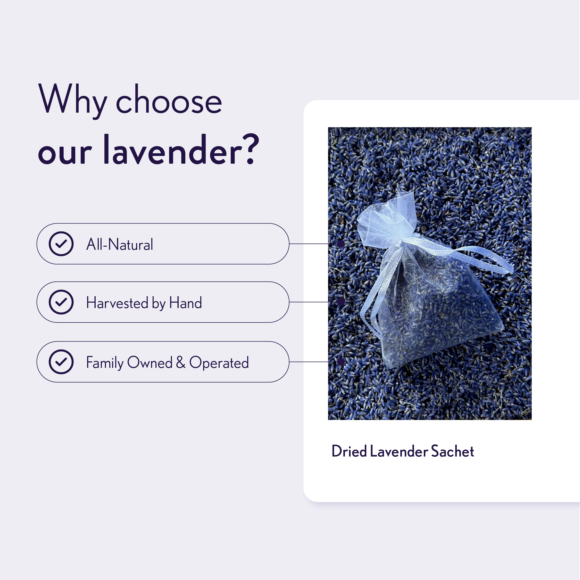 Lavender Creek Farm - Wholesale Sachet - Lavender Sachets1