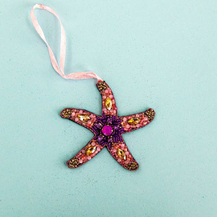 Søstjerne lys farverig perlepynt for engroshandel hos Gypsea Beach Club