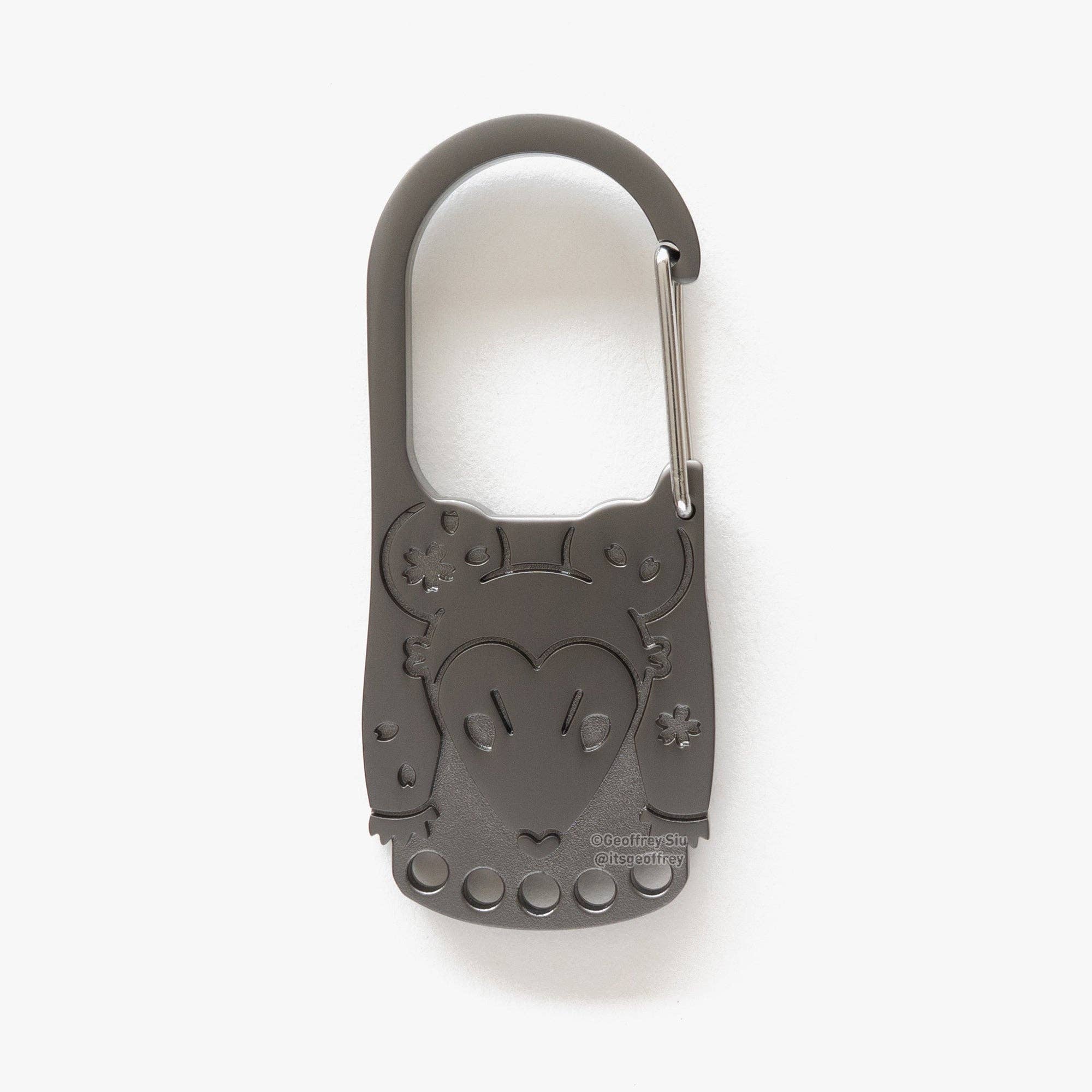 Geoffrey Siu Art LLC - Wholesale Keychain - Unisex - Cherry 'Possum Carabiners (2.9")1