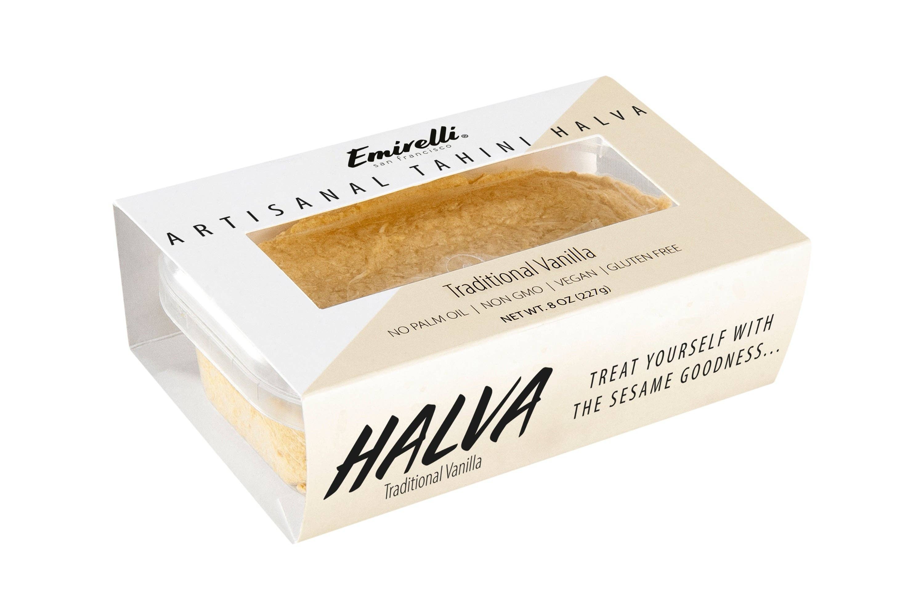 Emirelli - Wholesale Chocolate Bar - Emirelli Artisanal Tahini Halva Dessert - Traditional Vanill1