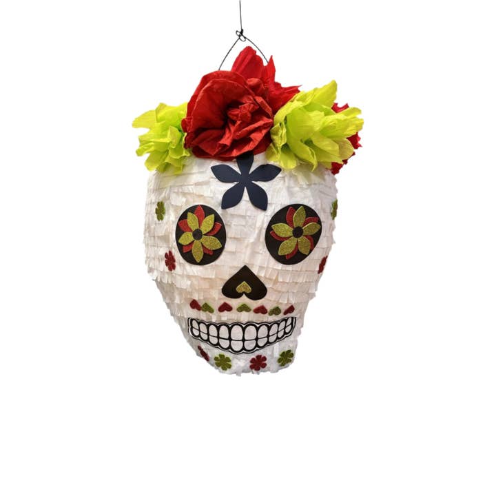 Día de los Muertos Halloween Dødningehoved Piñata | Kun afhentning lokalt for engroshandel hos Amazing Pinatas