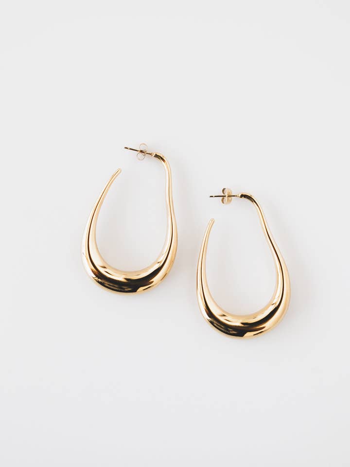 Large Gold Hoop Earrings for wholesale by Aubree Says