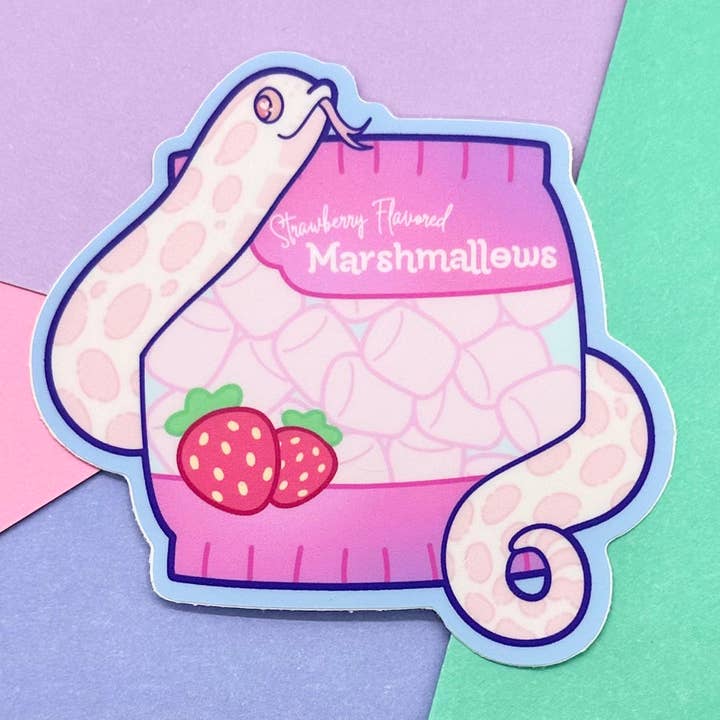 Autocollant Marshy Marshmallows pour la vente par MarshyNoodle