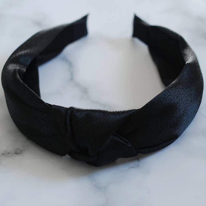 Black Knot Headband for wholesale by QueenMee Accessories