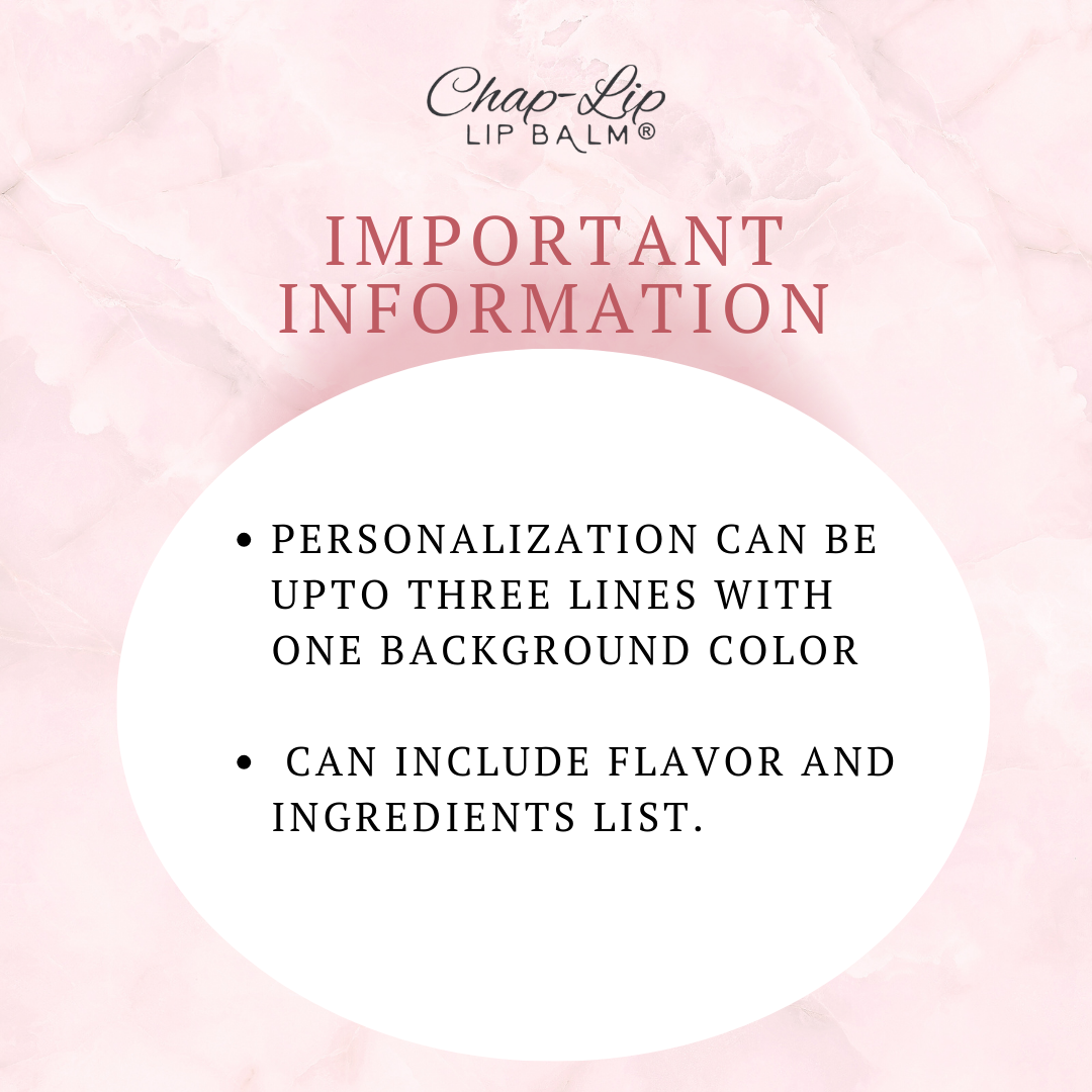 Chap-Lip - Wholesale Lip Balm - Private Label- 100% Natural Lip Balm (Get Your Logo Printed)2