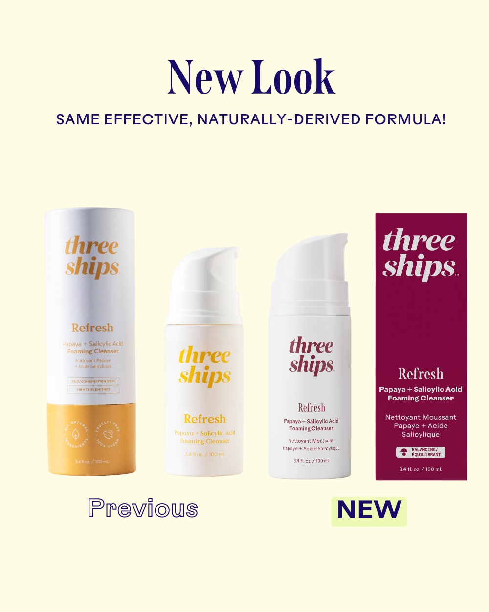 Three Ships (No Duties | Ships from US/CA | USMCA Compliant) - Wholesale Facial Cleanser - Refresh Papaya + Salicylic Acid Foaming Cleanser6