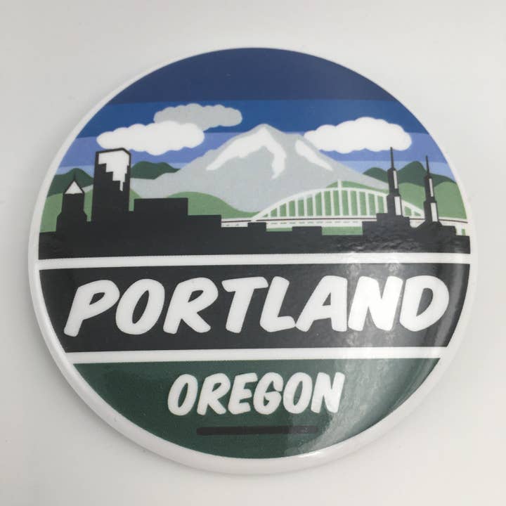 Portland, Oregon - Aimant pour la vente par Tree City Stickers