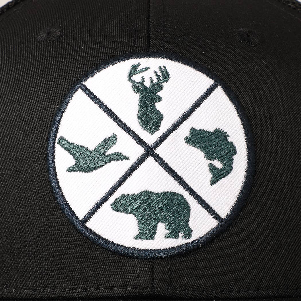 Fashion City - Wholesale Trucker pet - Heren - ANIMALS baseballpet met geborduurde patch voor heren met mesh-achterkant1