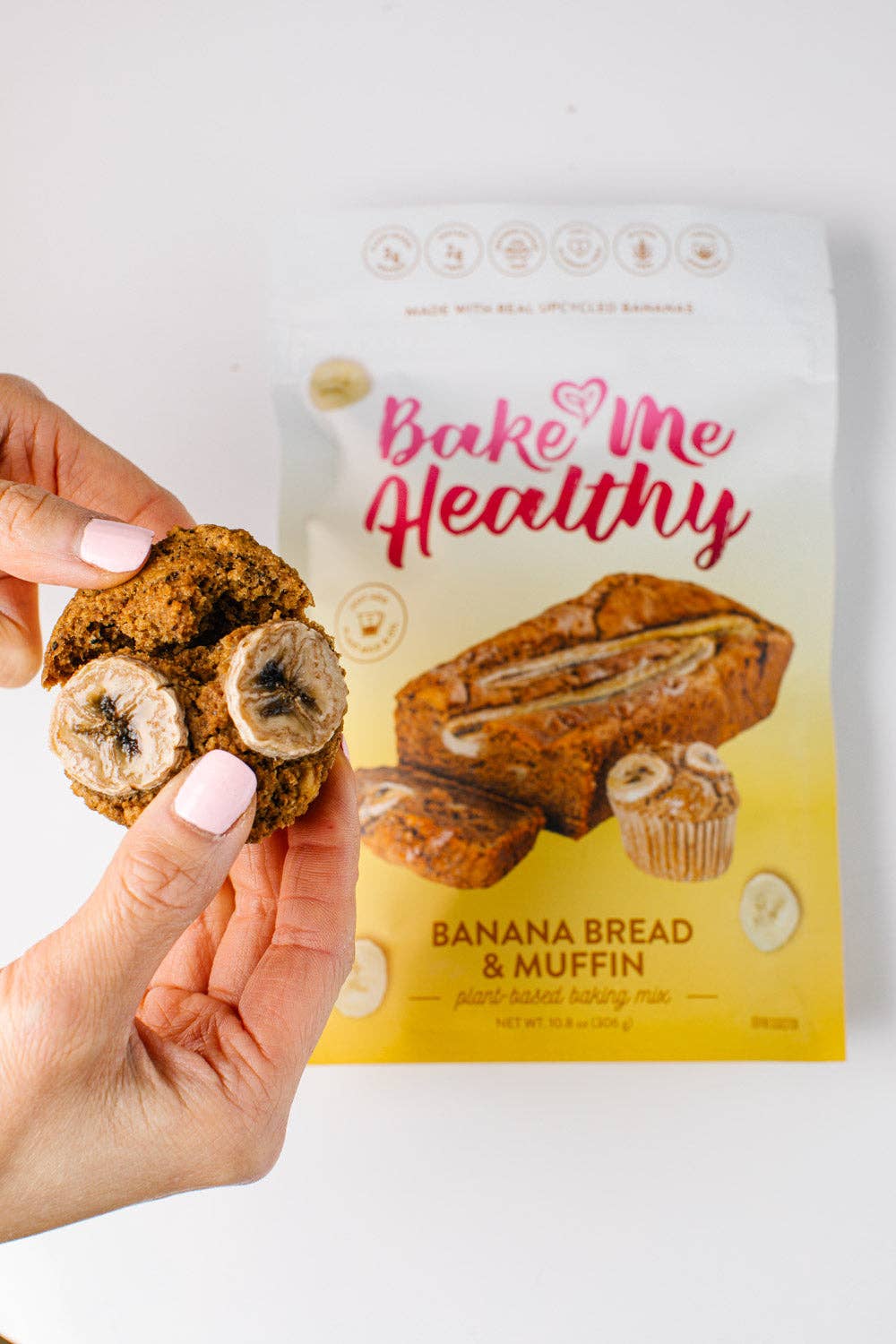Bake Me Healthy - Vente Mélange pour pain - Mélange à gâteau et muffins à la banane d’origine végétale2