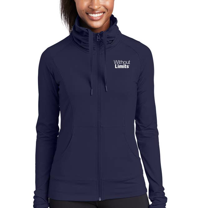 Veste à fermeture éclair intégrale Sport-Wick® Stretch pour la vente par Runners Essentials by Without Limits