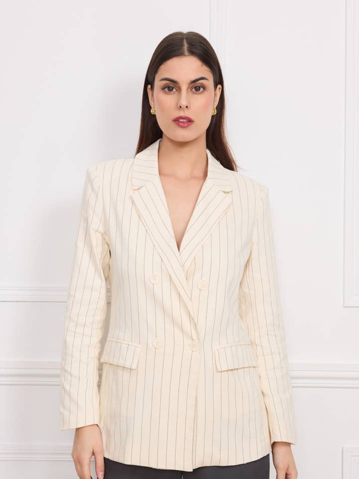 KICHIC - Wholesale Jacket - Women's - Striped jacket D6070
