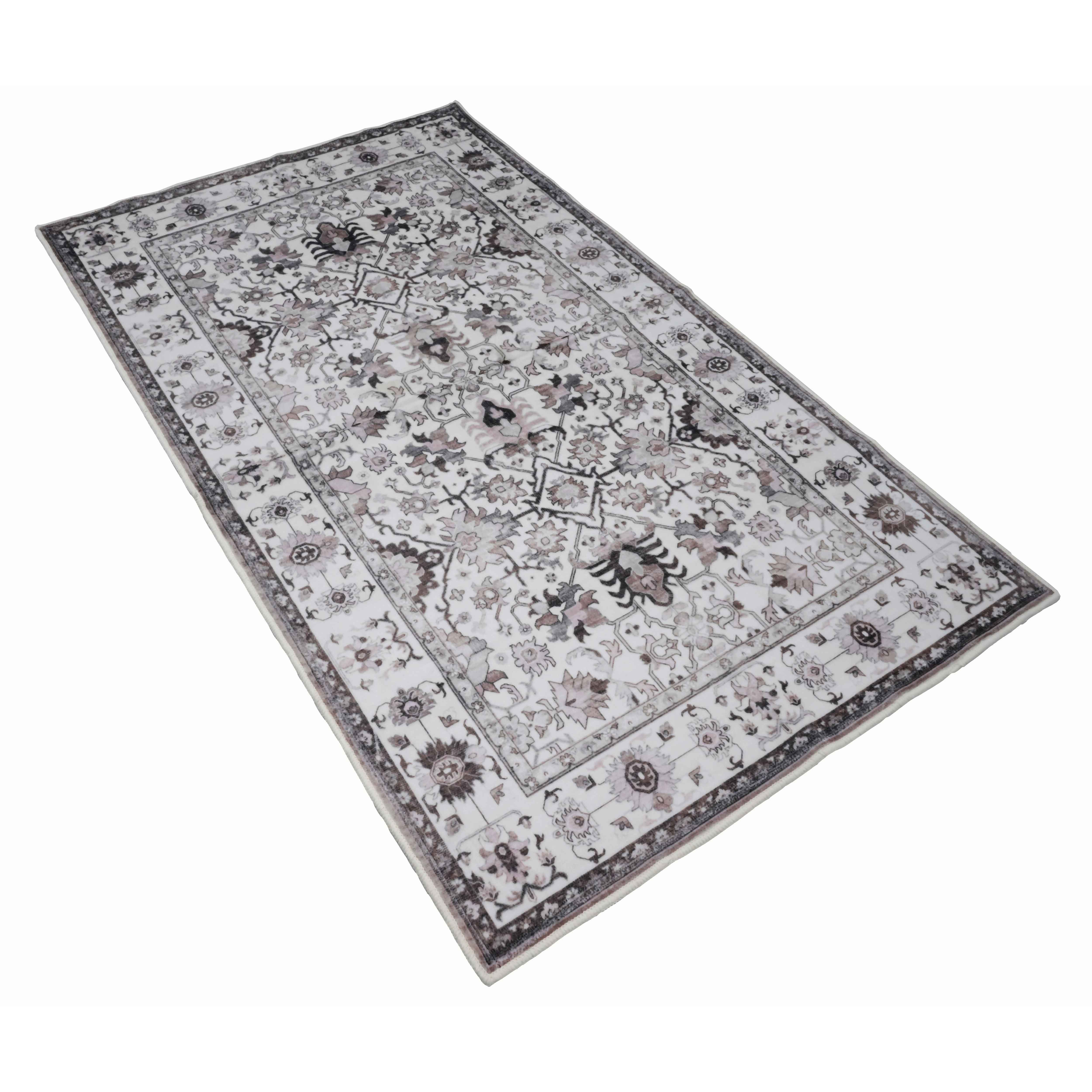 Bed Bath Fashions - Wholesale Area Rug - Bibb Home Washable Flannel Printed Accent Rug with Latex Bac30