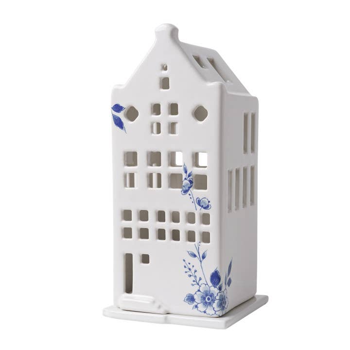 Delft house tea light holder for wholesale by Heinen Delfts Blauw