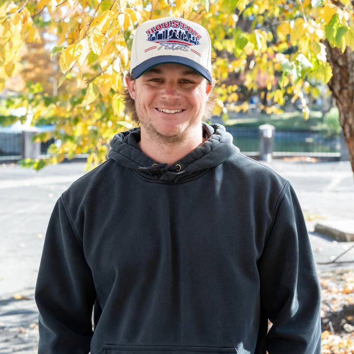 Shells Vintage Hat Co. - Wholesale Baseball Cap - Unisex - Houston Snapback - The Texan (Cream/Navy)5