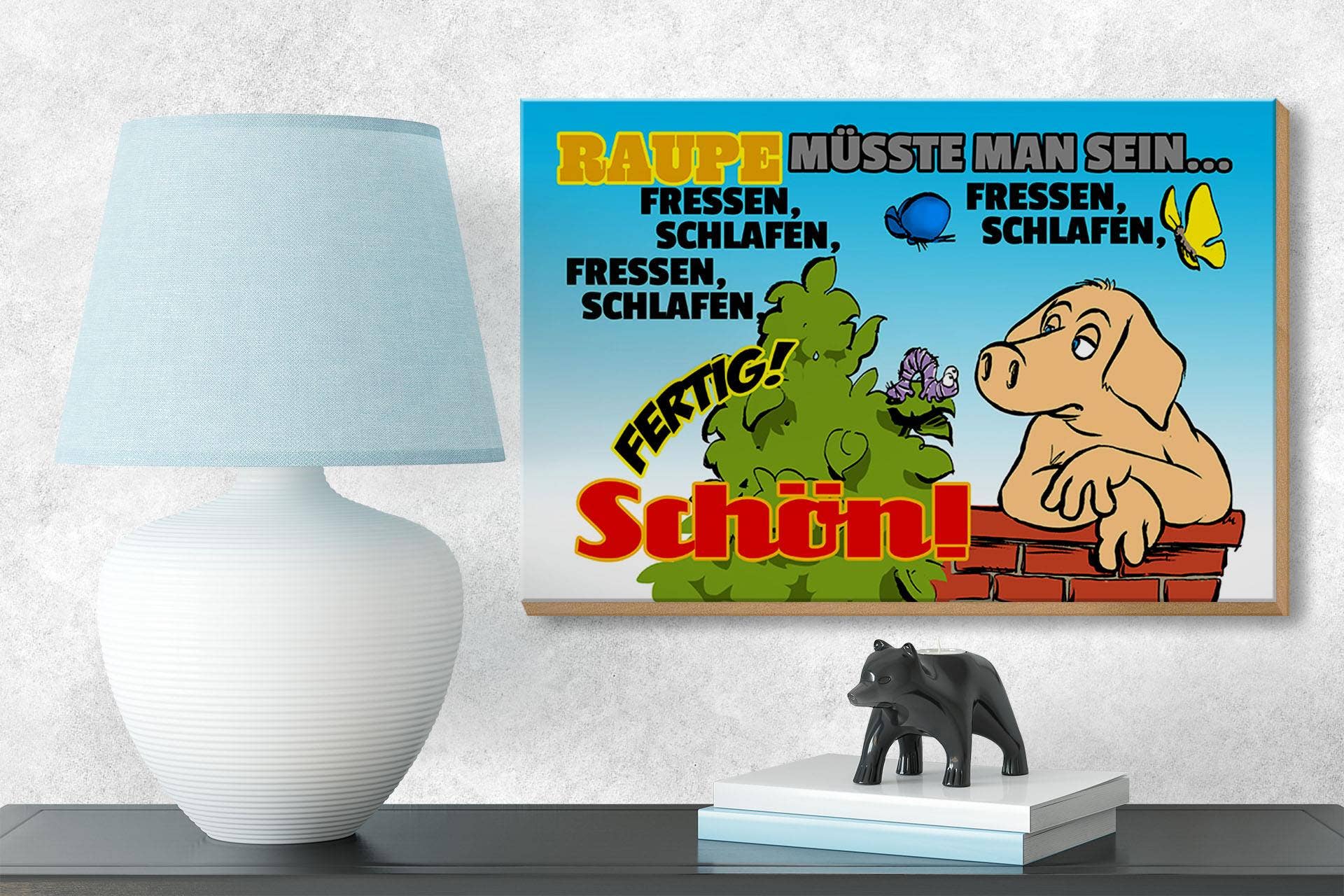 Femer - Wholesale Sign - Wooden sign saying 18x12cm Caterpillar should you eat2