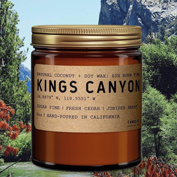Kings Canyon California Scented Natural Wax Candle for wholesale by Candlefy