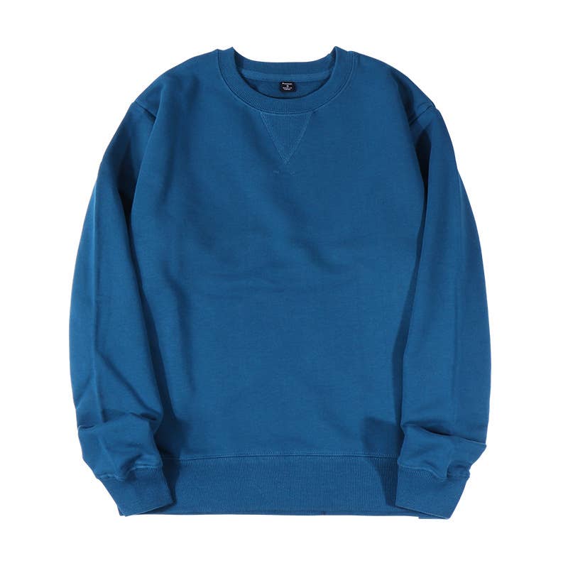 Rosa Clothing - Wholesale Sweatshirt - Women's - Athleisure loose fit plain cotton crewneck Sweatshirt13