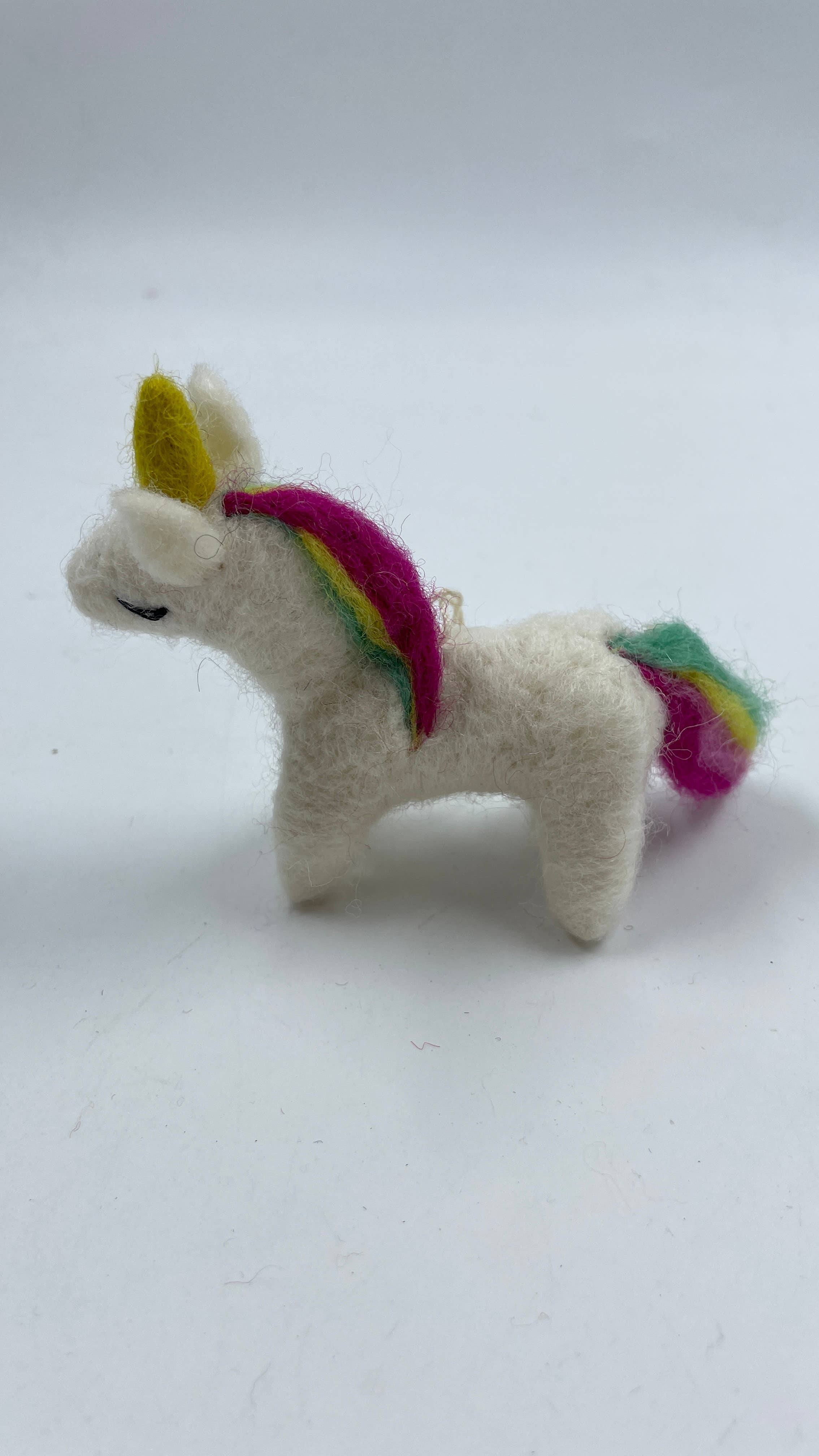 Funky Yak Ltd – wholesale Ornament – Handmade Felt Unicorn Year-round Decoration6