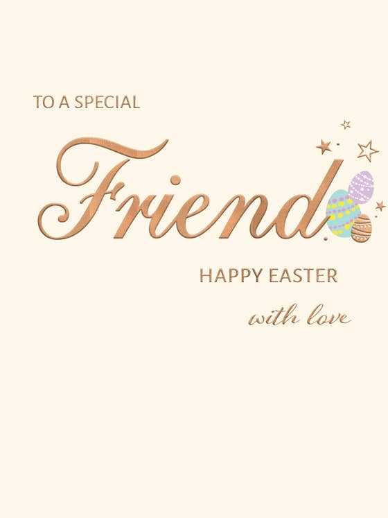 Påskekort, Ven, Skriv på creme for engroshandel hos Piccadilly Greetings