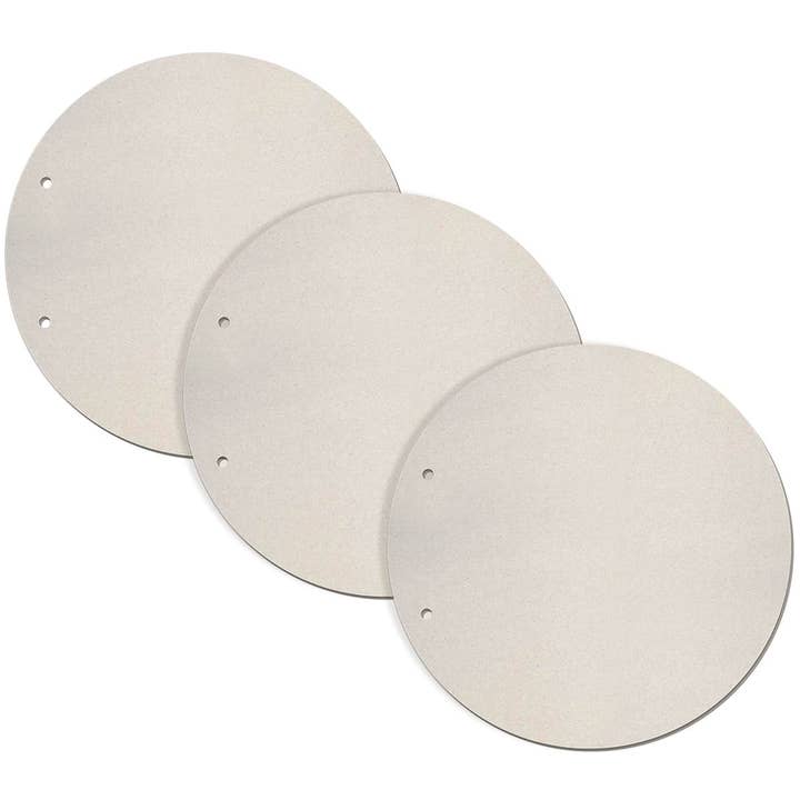 Ecstasy Crafts Distributing - Wholesale Craft Supplies - Ciao Bella Set 3 Round Shaped Cardboard Pages