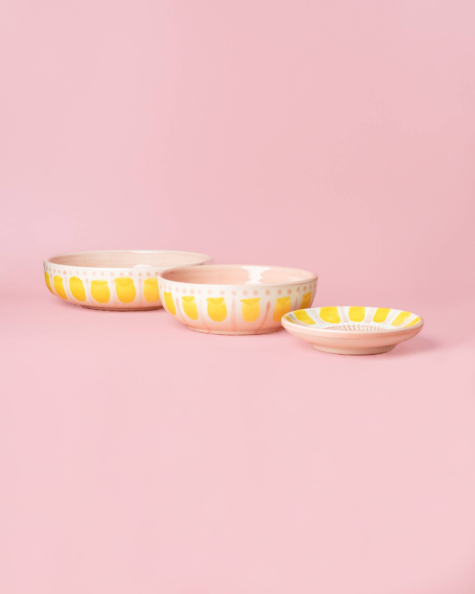 Alfar Tierra Cocida - Wholesale Grater - Small Ceramic Grater Plate / Pastel Pink VALENTINA4