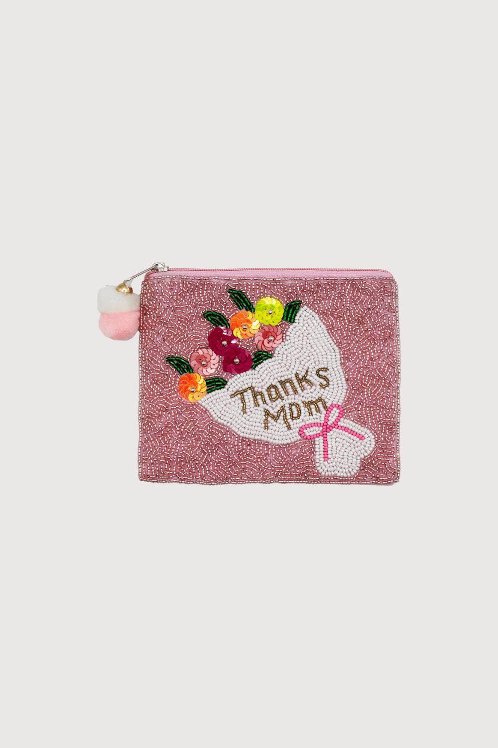 Pizzazz, Inc. – wholesale Coin purse – Women’s – THANKS MOM BEADED COIN POUCH