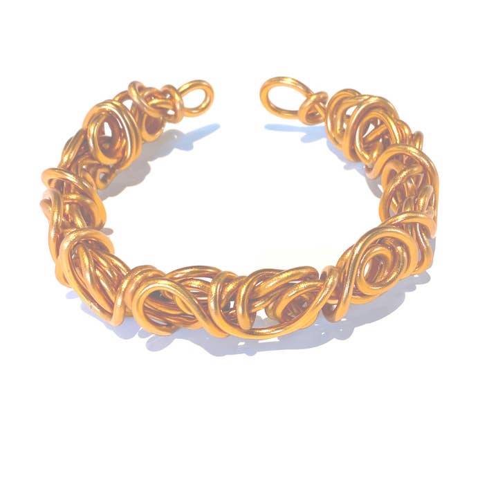 brazalete de aluminio, brazalete, brazalete de alambre, brazalete de cobre para venta al por mayor de Wendy Nichele Jewelry