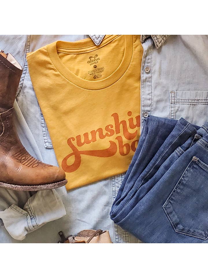 Aloha Lovely - Wholesale Screen Printed T-Shirt - Women's - Sunshine Babe Tee5