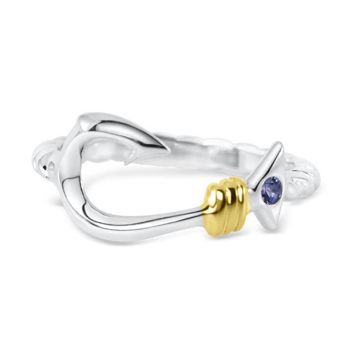 Hook Sideways Ring for wholesale by Nau-T-Girl Jewelry