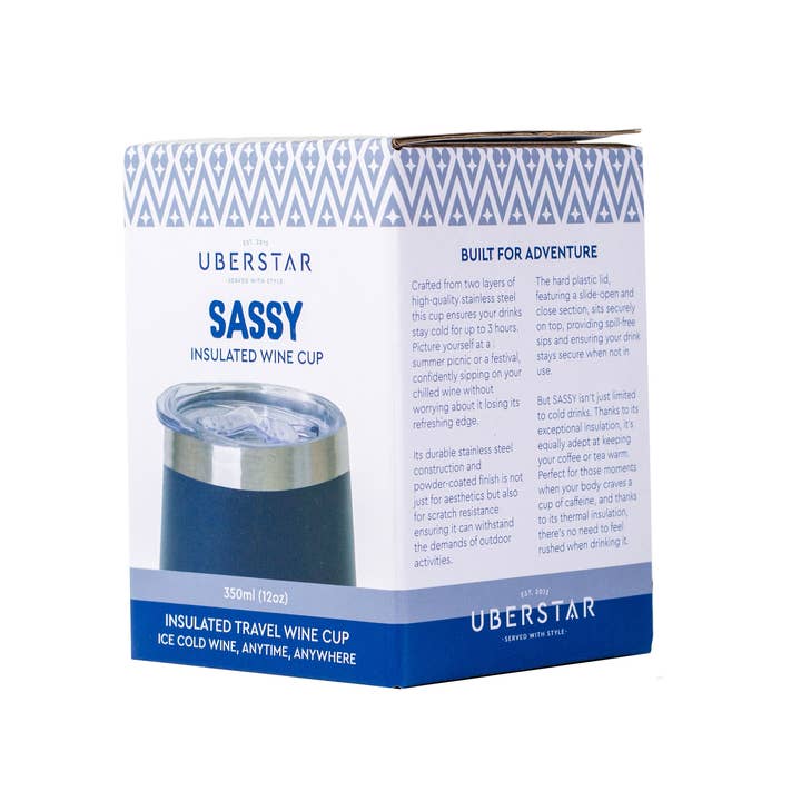 UBERSTAR - Wholesale Insulated mug/tumbler - Insulated Travel Wine Tumbler with Lid 350ml (12oz)2