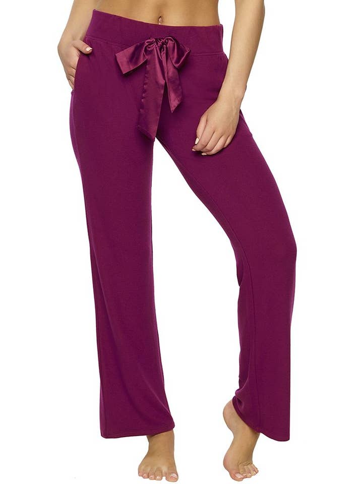 Purple Felina Musing Lounge Pants FE900521 for wholesale on Faire